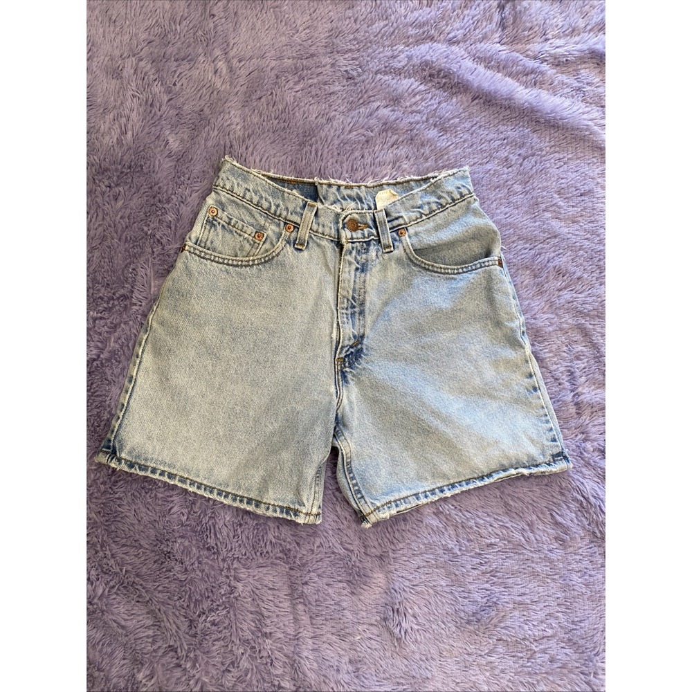 Vintage 1996  Levi's 550 Relaxed Shorts Blue Denim Jeans‎ Women's Size 7 Mom